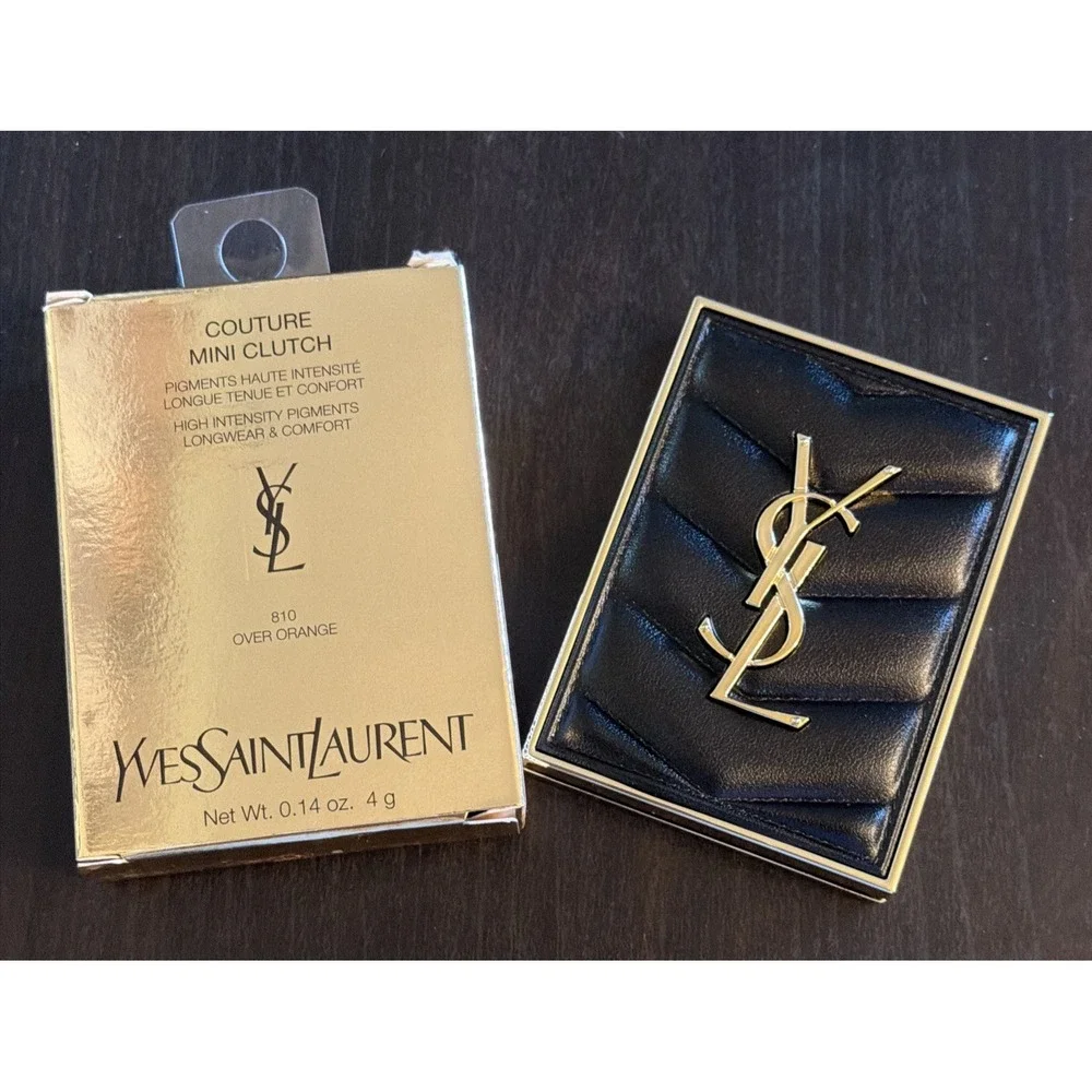 YSL Couture Mini Clutch Eyeshadow Palette #810 over orange